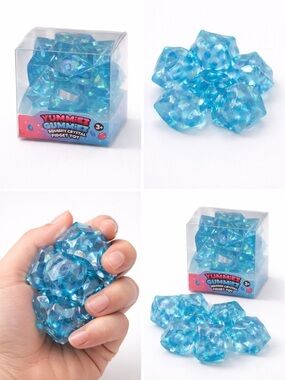Blue Squishy Crystal Fidget Toy - Pack